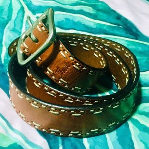 Fossil Genuine Leather Belt Brown M